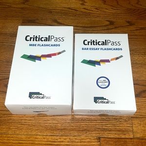 Critical Pass Flash Cards, Bar Exam 2022-2023. MBE + MEE + MPT. Like new